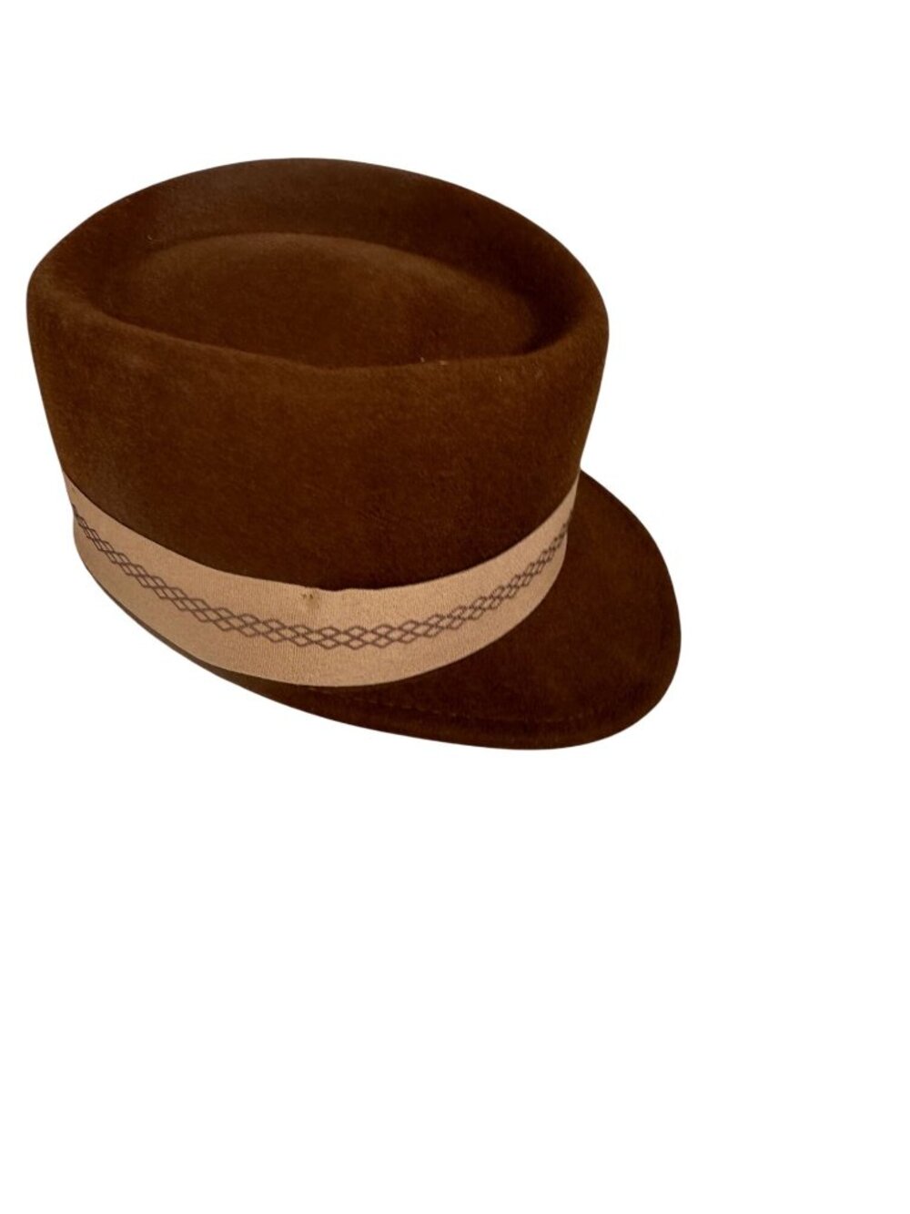 Bruno Capelo Brown Brandy Camel Wool Legionnaire Hat Medium Modern Collection NW